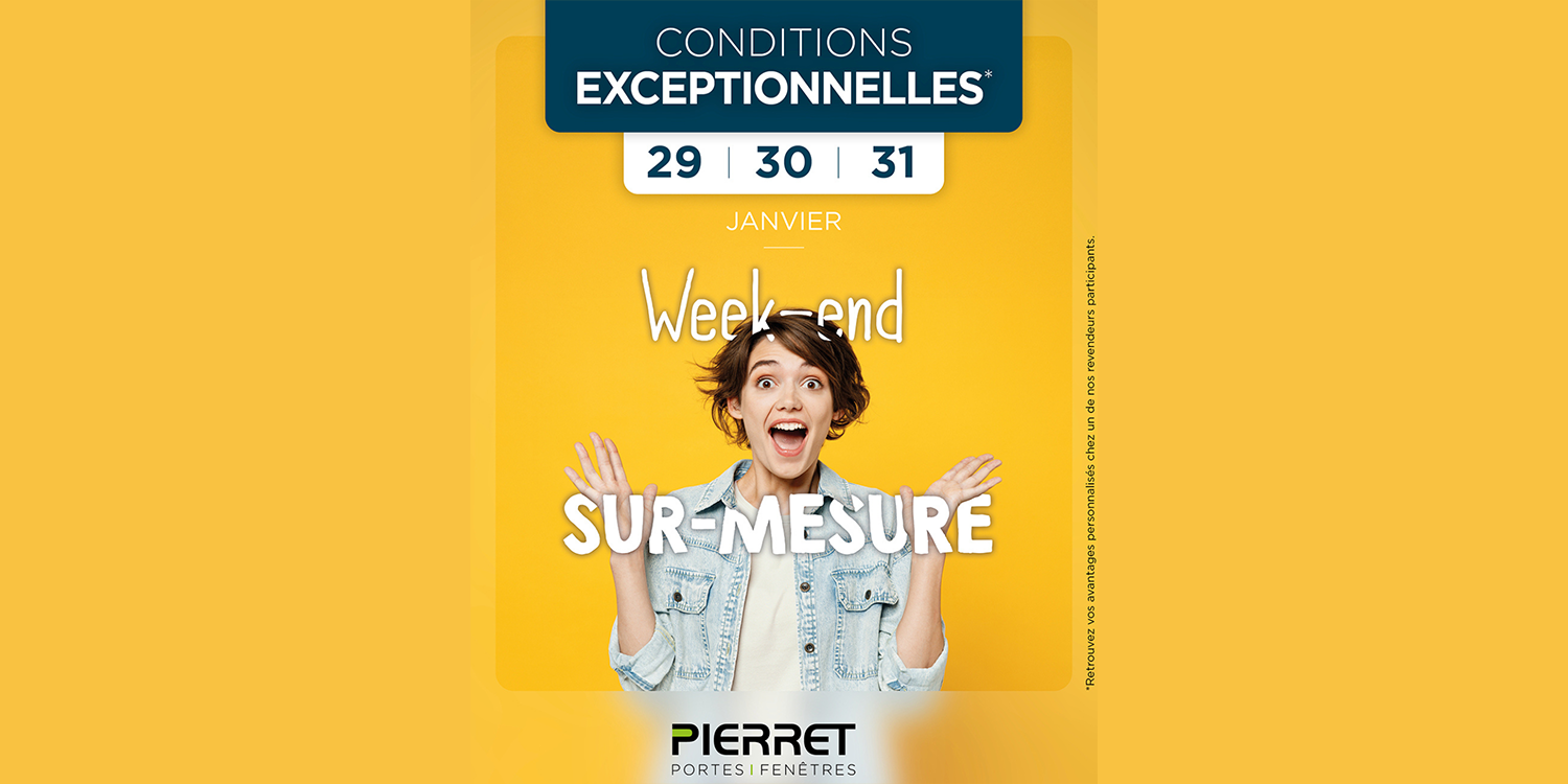 Week-end portes ouvertes Pierret - <p>du 29 au 31 janvier</p>