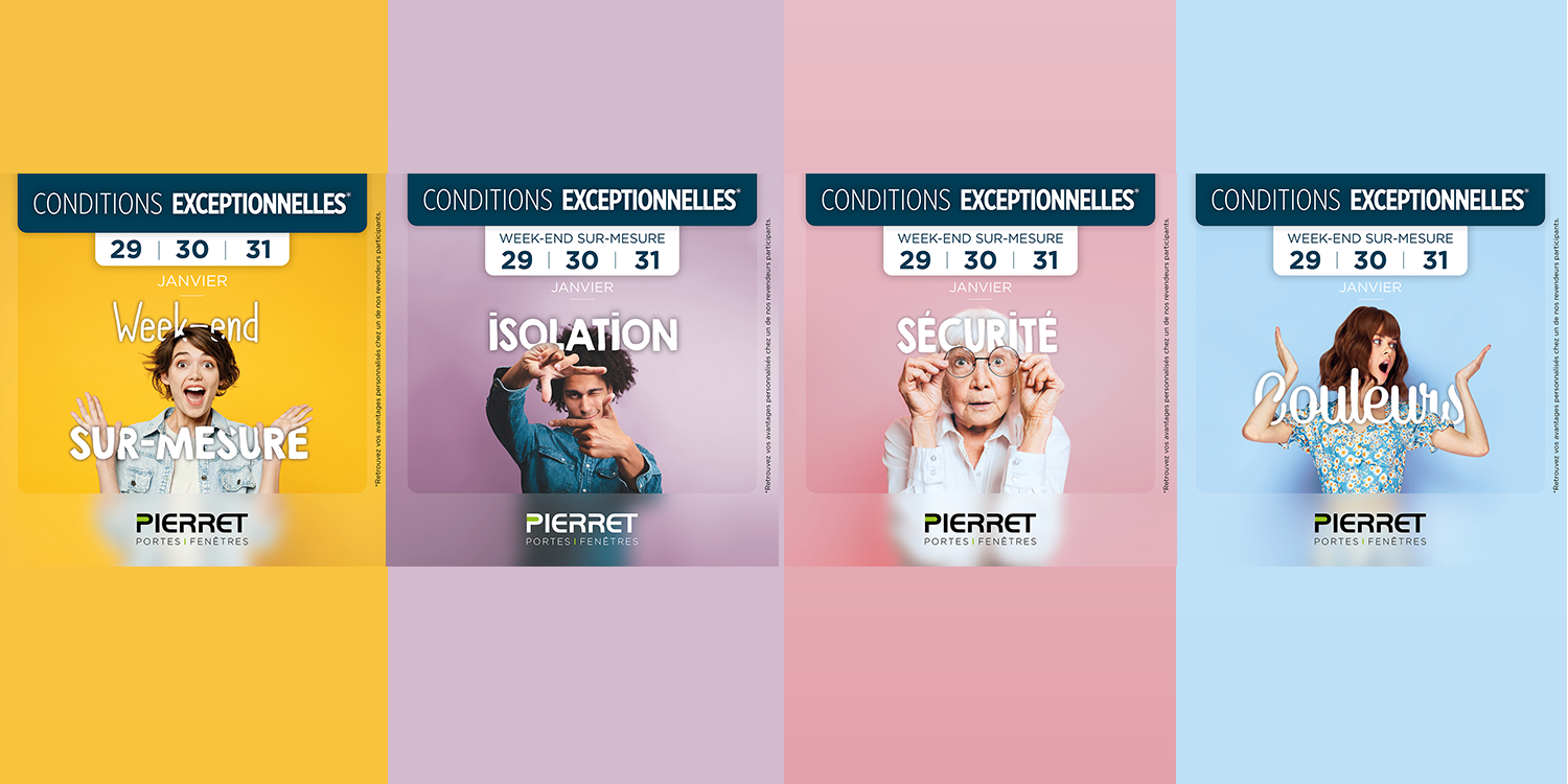 Week-end portes ouvertes Pierret - <p>du 29 au 31 janvier<br class='autobr' />
Conditions Exceptionnelles</p>