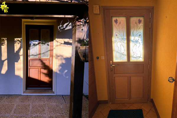 Porte d'entrée en Bois / ALU Pierret - <p>87520 Veyrac</p>