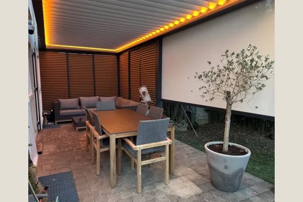  - <p>Pergola Coublanc Stores zip et Claustras - 91480 Quincy sous Senart</p>