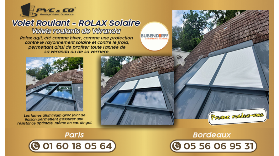 Volet roulant Rolax solaire Bubendorff