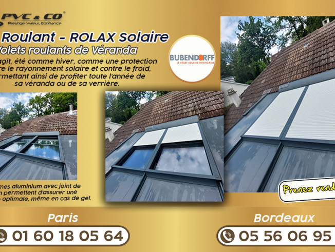 Volet roulant Rolax solaire Bubendorff